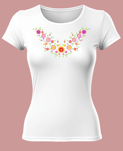 Playera cuello redondo, manfa corta