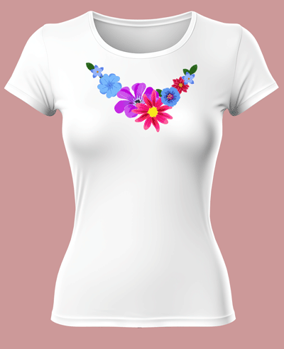 Playera cuello redondo, manfa corta